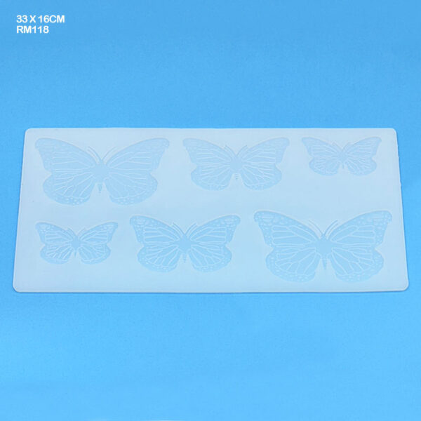 Rm118 Silicon Mold 3D Butterfly 33 X 16Cm