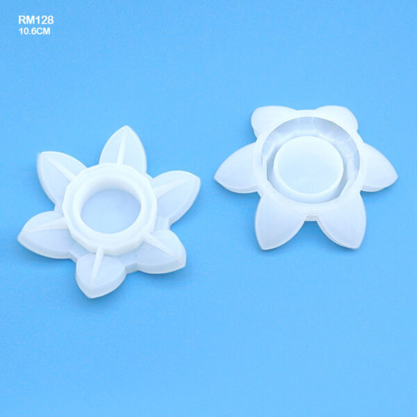 RM128 SILICON MOLD LOTUS SHAPE DESIGN 2(10.6CM)