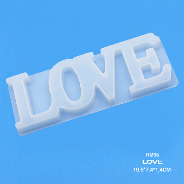 RM65 SILICON MOLD LOVE (19.5 X 7.4 X 1.4CM)