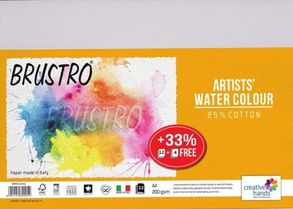 Brustro Artists Watercolour Paper 200 GSM