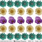 "Jogi Art Resin Flower Sticker Sheet - Waterproof, Fade-Resistant, Ideal for Resin Art, Jewelry Making, Scrapbooking & DIY Craft Projects"