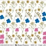 "Jogi Art Resin Flower Sticker Sheet - Waterproof, Fade-Resistant, Ideal for Resin Art, Jewelry Making, Scrapbooking & DIY Craft Projects"