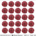 "Jogi Art Resin Flower Sticker Sheet - Waterproof, Fade-Resistant, Ideal for Resin Art, Jewelry Making, Scrapbooking & DIY Craft Projects"