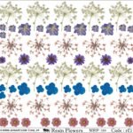 "Jogi Art Resin Flower Sticker Sheet - Waterproof, Fade-Resistant, Ideal for Resin Art, Jewelry Making, Scrapbooking & DIY Craft Projects"