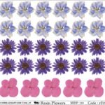 "Jogi Art Resin Flower Sticker Sheet - Waterproof, Fade-Resistant, Ideal for Resin Art, Jewelry Making, Scrapbooking & DIY Craft Projects"