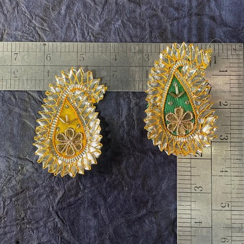 Gota patti Patches 2pcs - Green