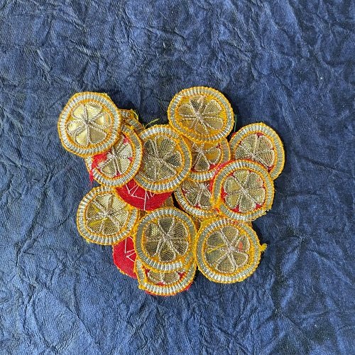 Gota patti Patches extra small round 2pcs