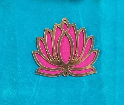 Hanging Lotus Toran pink Set of 2 Size 4