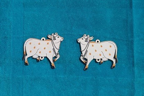 Pichwai Cow Hanging (Pack of 1 pair ) - size 1