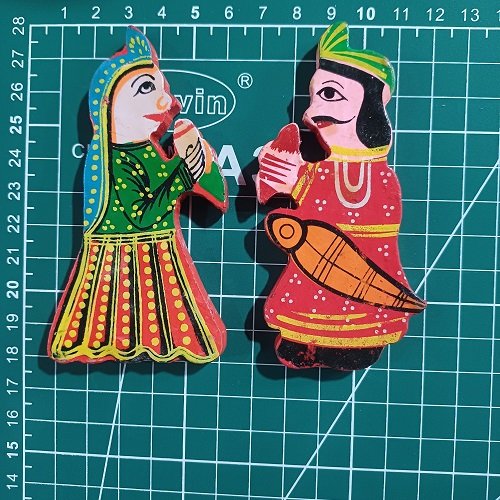 Raja Rani Wooden Miniature Pair