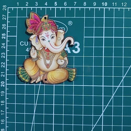 Printed ganpati Cutout MDF size 1