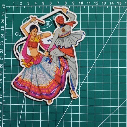 garba couple cutout MDF