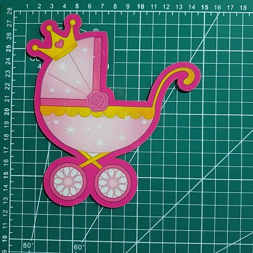 Baby stroller cutout MDF