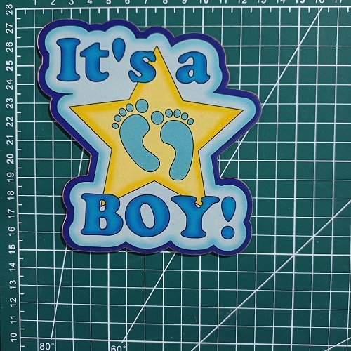 It's a boy cutout MDF