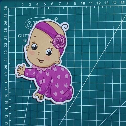 Baby Girl cutout MDF