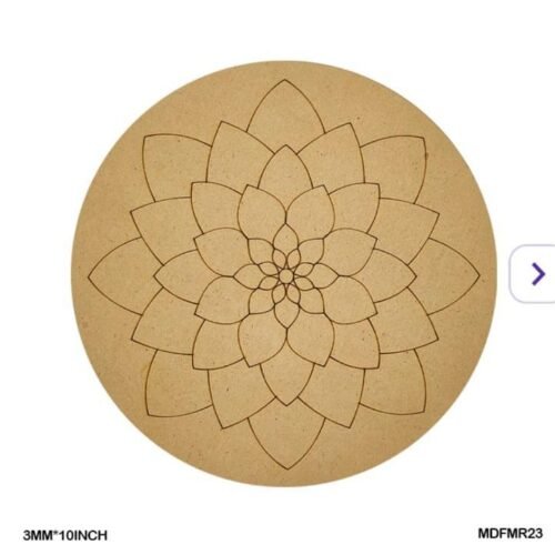 Mdf Cutout Mandala Engrave 3Mm*10Inch MDFMR23