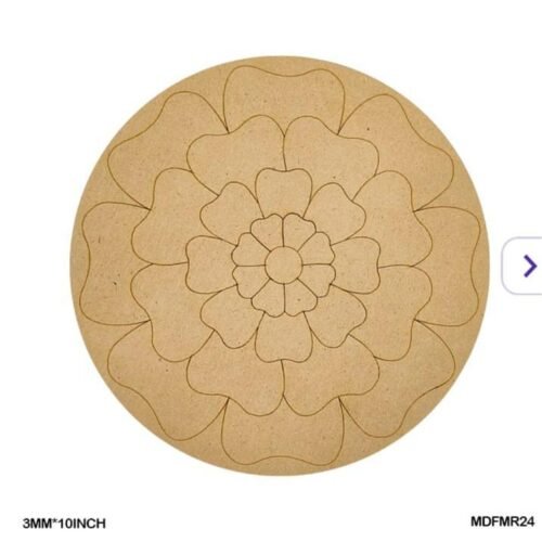Mdf Cutout Mandala Engrave 3Mm*10Inch MDFMR24