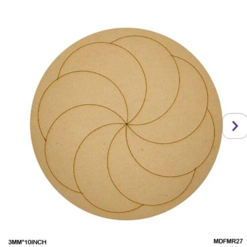 Mdf Cutout Mandala Engrave 3Mm*10Inch MDFMR27