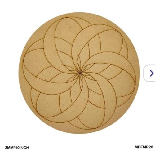 Mdf Cutout Mandala Engrave 3Mm*10Inch MDFMR28