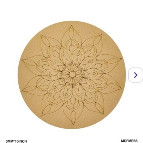 Mdf Cutout Mandala Engrave 3Mm*10Inch MDFMR36