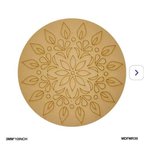 Mdf Cutout Mandala Engrave 3Mm*10Inch MDFMR39