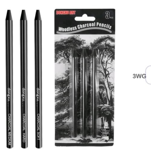 Woodless charcoal pencil 3 pcs 3WG