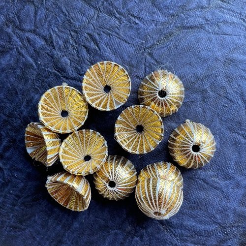 Gota Katori golden round medium Pack of 5