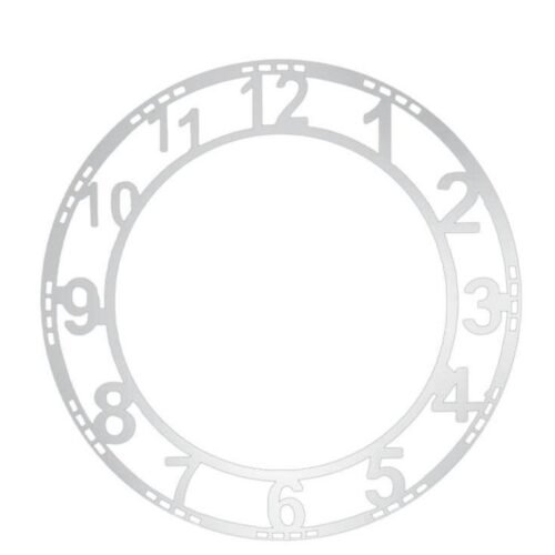 Clock acrylic Silver Number