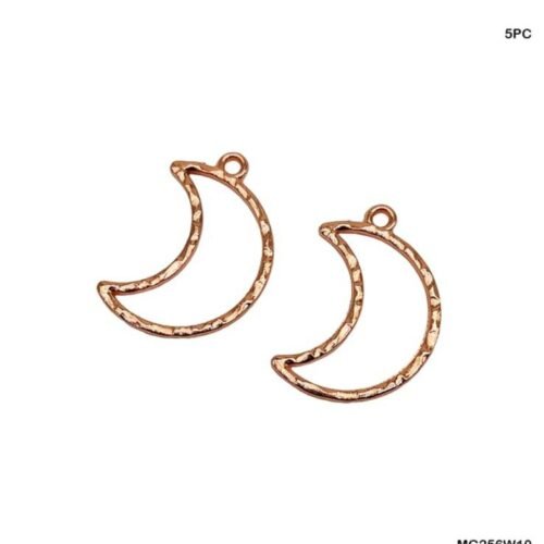 Moon Shape Bezels Rose Gold pair MG256W10