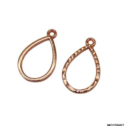 Oval Shape Bezels Rose Gold pair MG256W9