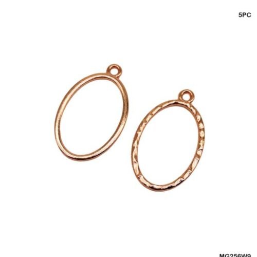 Drop Shape Bezels Rose Gold pair MG256W7
