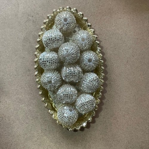 Silver Katdana Beads Pack Of 5