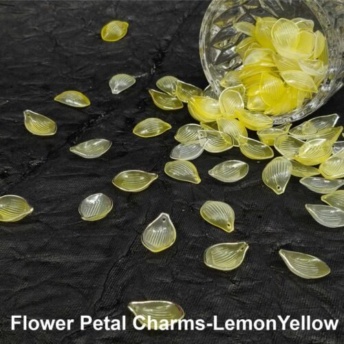 Flower Petal Charms-LemonYellow