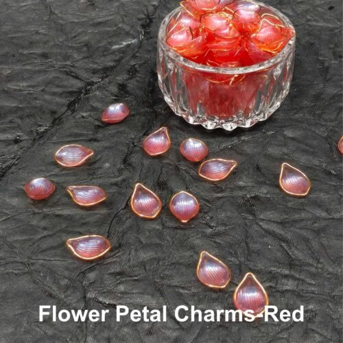 Flower Petal Charms-Red